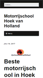 Mobile Screenshot of motorrijschoolhoekvanholland.nl